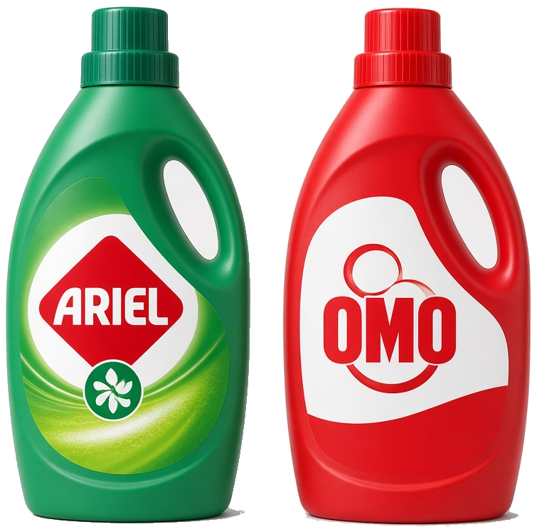 Ariel ve Omo çamaşır deterjanı
