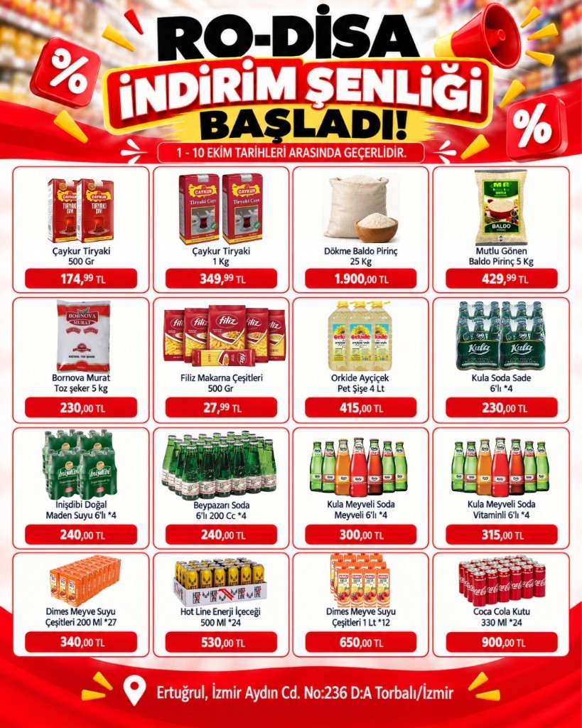 Rodisa İndirim Şenliği kataloğu, 1. sayfa