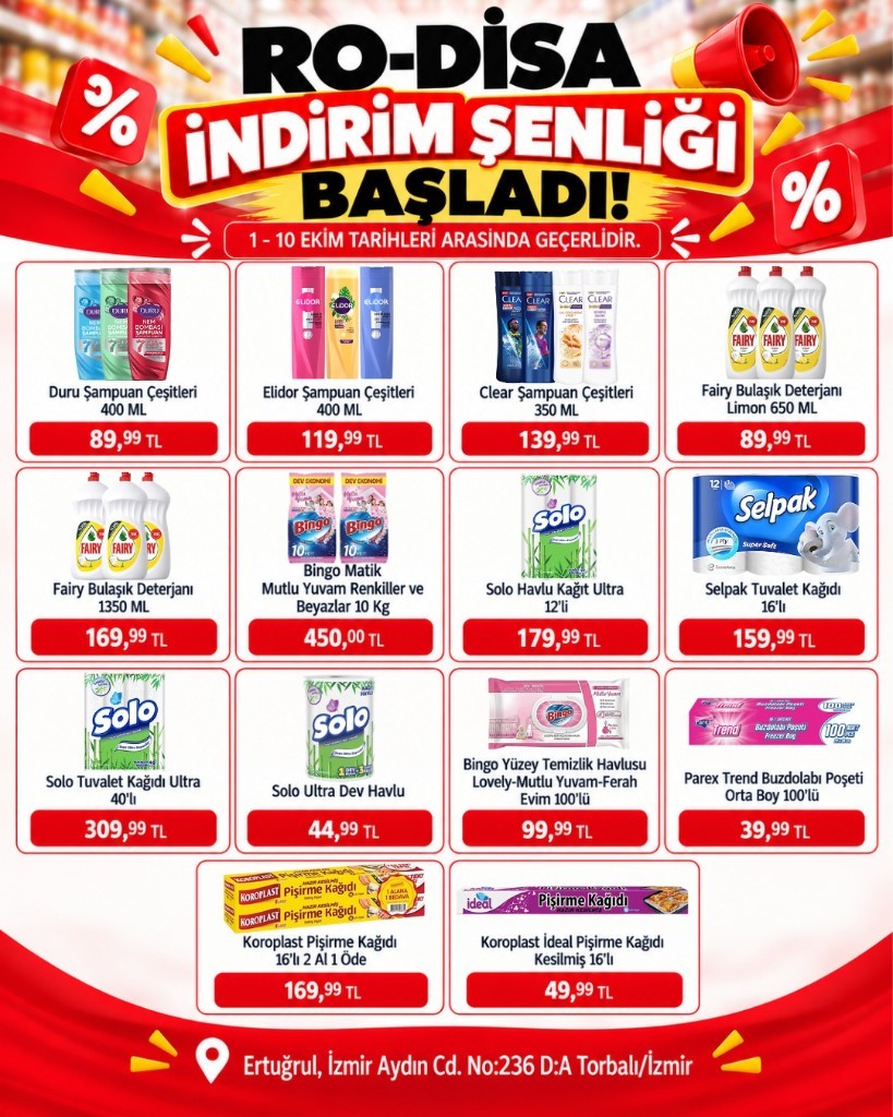 Rodisa İndirim Şenliği kataloğu, 2. sayfa